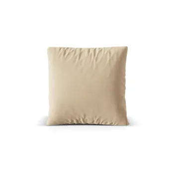 Perna decorativa, Nuria-88, Micadoni Home, 40x40 cm, catifea, bej nude imagine