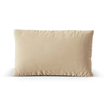 Perna decorativa, Nuria-88, Micadoni Home, 60x40x17 cm, catifea, bej nude imagine