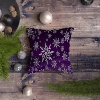 Perna decorativa, NYXMAS024, 43x43 cm, 50% Bumbac / 50% Poliester, Multicolor imagine