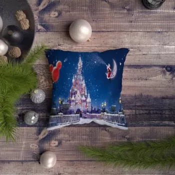Perna decorativa, NYXMAS062, 43x43 cm, 50% Bumbac / 50% Poliester, Multicolor imagine