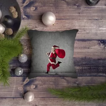 Perna decorativa, NYXMAS107, 43x43 cm, 50% Bumbac / 50% Poliester, Multicolor imagine
