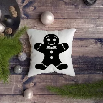 Perna decorativa, NYXMAS130, 43x43 cm, 50% Bumbac / 50% Poliester, Multicolor imagine