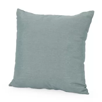 Perna decorativa Outdoor, Bizzotto, 45 x 45 cm, ofelina rezistenta la apa, albastru aqua imagine