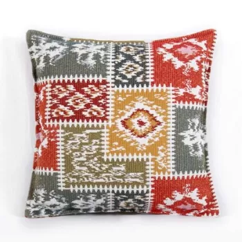 Perna decorativa, Rug, 50x50 cm, 50% bumbac, 50% in, Multicolor imagine