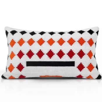 Perna decorativa, Rustic, 58x33 cm, 50% Bumbac / 50% Poliester, Multicolor imagine