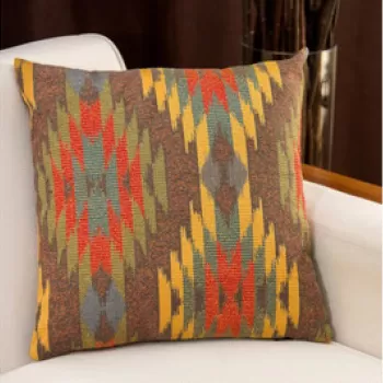 Perna decorativa, Tupa, 15x45x15 cm, Amestec bumbac, Maro imagine