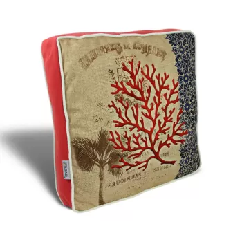 Perna decorativa, YM1003, 42x42 cm, 50% Bumbac / 50% Poliester, Multicolor imagine