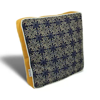 Perna decorativa, YM1006, 42x42 cm, 50% Bumbac / 50% Poliester, Multicolor imagine