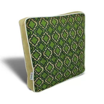 Perna decorativa, YM1035, 42x42 cm, 50% Bumbac / 50% Poliester, Multicolor imagine