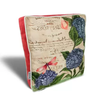 Perna decorativa, YM1038, 42x42 cm, 50% Bumbac / 50% Poliester, Multicolor imagine