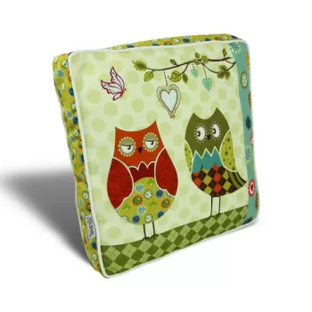 Perna decorativa, YM1055, 42x42 cm, 50% Bumbac / 50% Poliester, Multicolor imagine