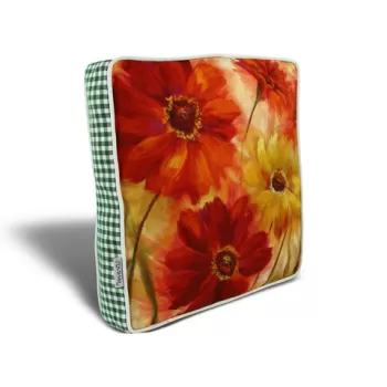 Perna decorativa, YM1077, 42x42 cm, 50% Bumbac / 50% Poliester, Multicolor imagine