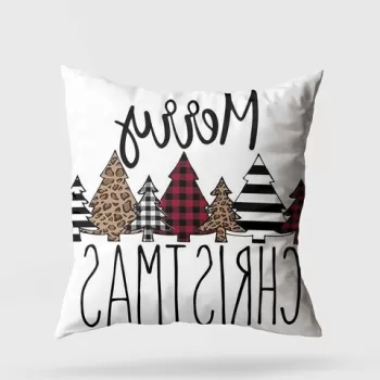 Perna decorativa, YY20231, 43x43 cm, 50% Bumbac / 50% Poliester, Multicolor imagine