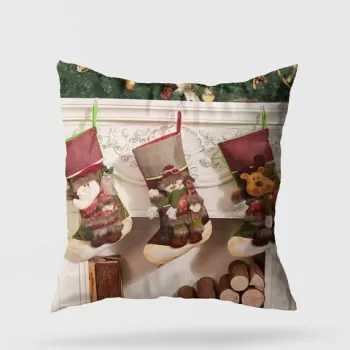 Perna decorativa, YY202319, 43x43 cm, 50% Bumbac / 50% Poliester, Multicolor imagine