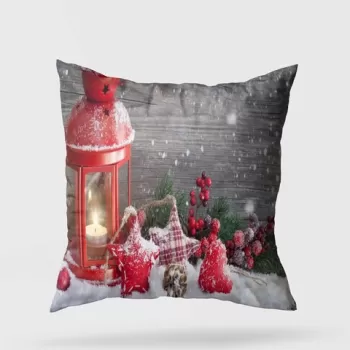 Perna decorativa, YY202324, 43x43 cm, 50% Bumbac / 50% Poliester, Multicolor imagine