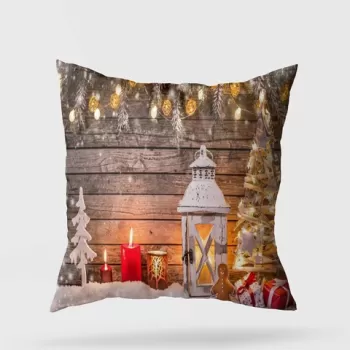 Perna decorativa, YY202328, 43x43 cm, 50% Bumbac / 50% Poliester, Multicolor imagine