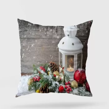 Perna decorativa, YY20234, 43x43 cm, 50% Bumbac / 50% Poliester, Multicolor imagine