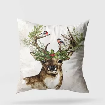 Perna decorativa, YY202348, 43x43 cm, 50% Bumbac / 50% Poliester, Multicolor imagine