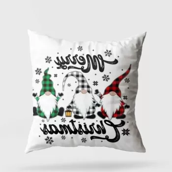 Perna decorativa, YY202351, 43x43 cm, 50% Bumbac / 50% Poliester, Multicolor imagine