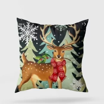 Perna decorativa, YY202352, 43x43 cm, 50% Bumbac / 50% Poliester, Multicolor imagine