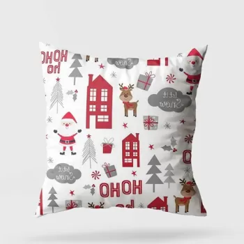 Perna decorativa, YY202362, 43x43 cm, 50% Bumbac / 50% Poliester, Multicolor imagine