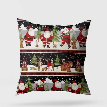 Perna decorativa, YY202363, 43x43 cm, 50% Bumbac / 50% Poliester, Multicolor imagine