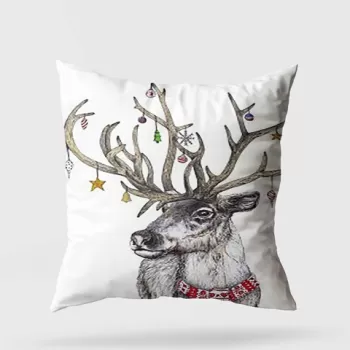 Perna decorativa, YY202371, 43x43 cm, 50% Bumbac / 50% Poliester, Multicolor imagine