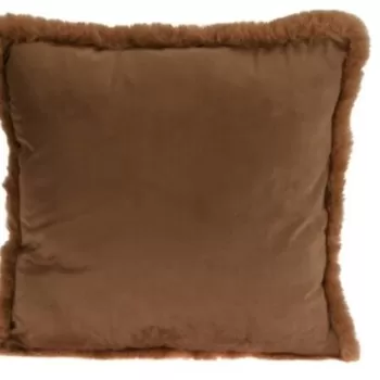 Perna Faux Fur cm, 45x45x8 cm, poliester, maro imagine