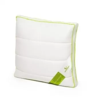 Perna Green Future NATURE, cu umplutura bambus si bilute fibra siliconica, 37 x 37 cm, Alb imagine
