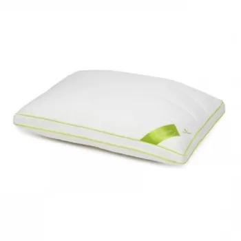Perna Green Future NATURE, cu umplutura bambus si bilute fibra siliconica, 45 x 65 cm, Alb imagine