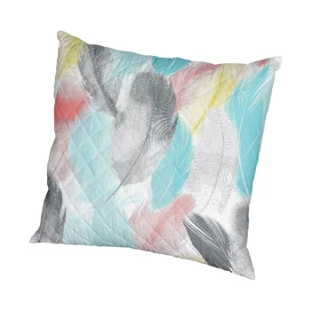 Perna Peacock, microfibra matlasata Alcam, 70x70 cm imagine