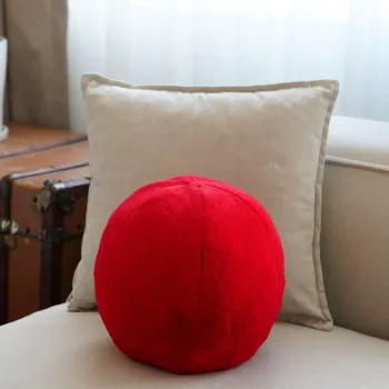 Perna, Pelus Top, 25x25x25 cm, 75% RECYCLED POLYESTER/25% POLYESTER, Rosu imagine