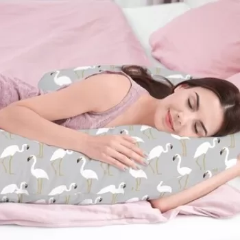 Perna pentru gravide si alaptat, Flamingo Grey imagine