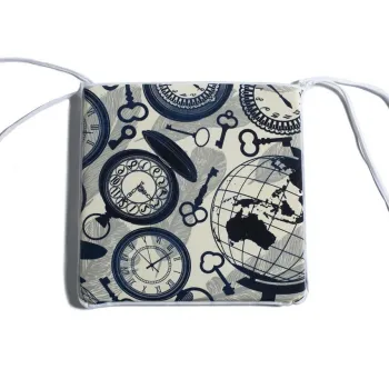 Perna pentru scaun, Clara, Kare Sandalye Minderi, 45x45x2.5 cm, Multicolor imagine