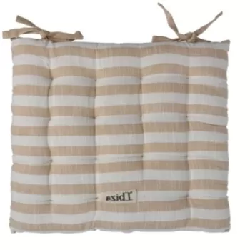 Perna pentru scaun Ibiza, 40x40 cm, bumbac, bej imagine