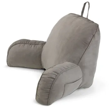 Perna pentru spate cu brate Maximex, Back, 76x40x46 cm, poliester, gri imagine