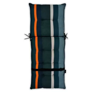 Perna scaun cu spatar inalt, Stripe Green, L.123 l.50 cm, poliester, multicolor imagine