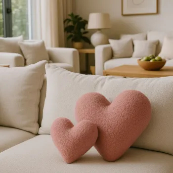 Perna, Teddy Kalp Big, 42x45x12 cm, Poliester, Roz imagine