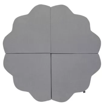 Perna universala copii Baby Pad, Bulut, 120x120x5 cm, Bumbac, Gri imagine