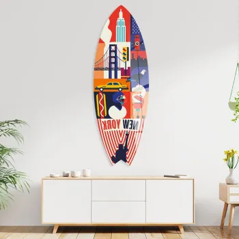 Pictura decorativa din plexiglas, Mvsf44M, PLEXIGLAS, Cadru: Design fara rama, Multicolor imagine
