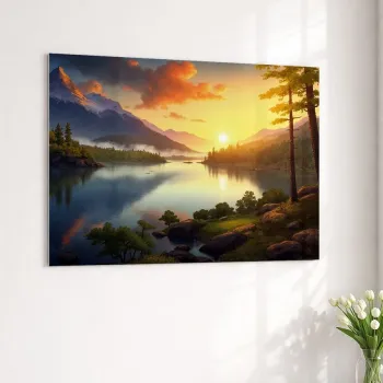 Pictura decorativa pe metal, Artmtlpnt11-2840, Metal, Imprimare digitala, Multicolor imagine