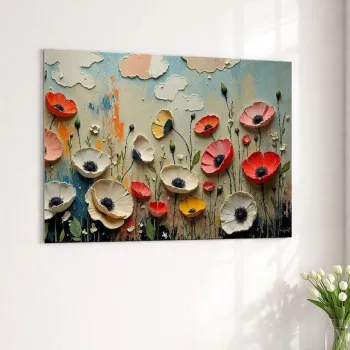Pictura decorativa pe metal, Artmtlpnt2-2840, Metal, Imprimare digitala, Multicolor imagine