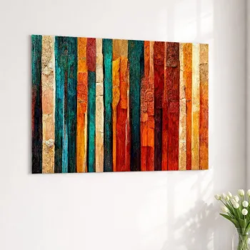 Pictura decorativa pe metal, Artmtlpnt8-2840, Metal, Imprimare digitala, Multicolor imagine
