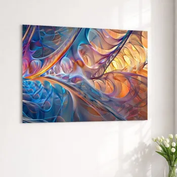Pictura decorativa pe metal, Artmtlpnt9-2840, Metal, Imprimare digitala, Multicolor imagine