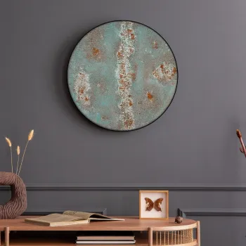 Pictura decorativa, Rustic Elegance, Metal, Lemn (Grosime: 4 mm, Nuc negru imagine
