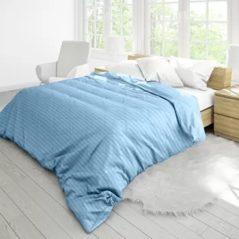 Pilota Alcam Damasc Bleu Ciel 140x200 cm, umplutura bambus, 300 g/mp imagine