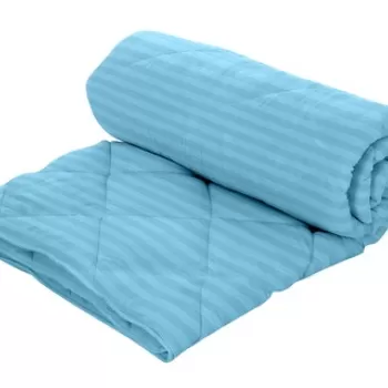 Pilota Alcam Damasc Bleu Ciel 200x220 cm, umplutura lana, 300 g/mp imagine