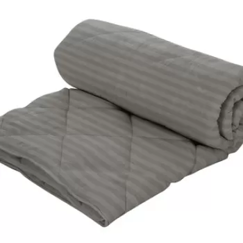 Pilota Alcam Damasc Grey 200x220 cm, umplutura lana, 300 g/mp imagine