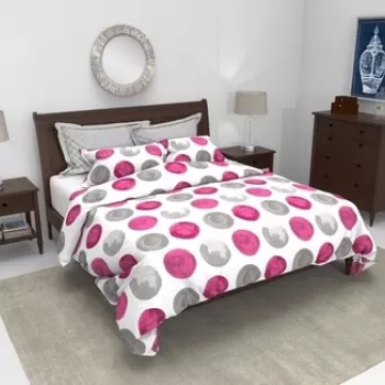 Pilota Alcam Sweet Dots microfibra matlasata, 200x220 cm, 250g/mp imagine