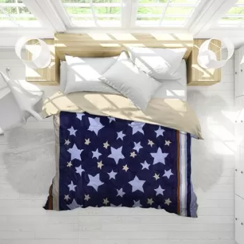 Pilota cocolino, Alcam, Stelle Fleece, 200x220 cm, 250g/mp imagine